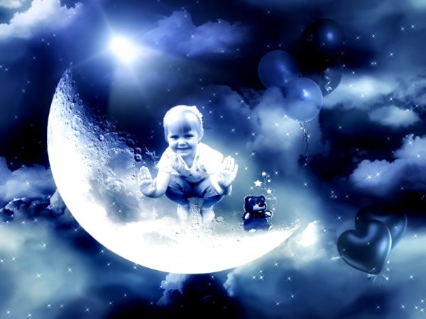 Луна фон для детей