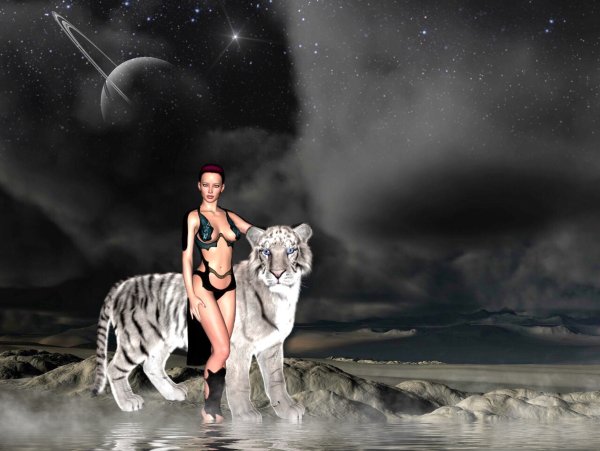 Баба на Тигре верхом