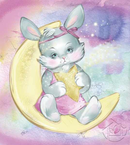 Зайчик рисунок