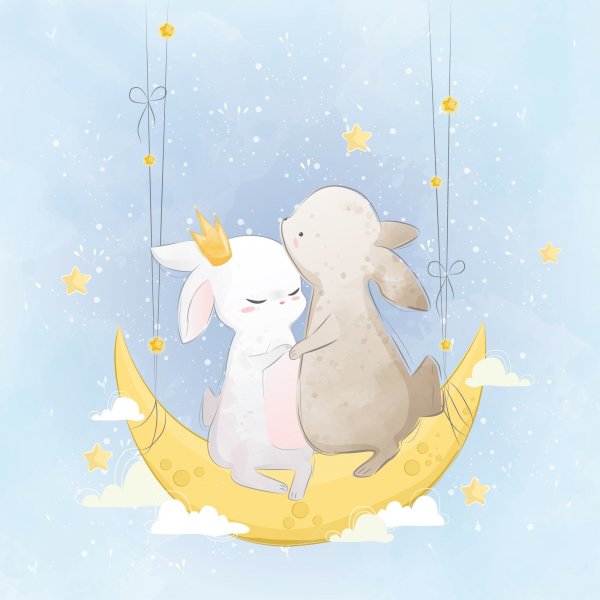 Акварельные животные для метрики