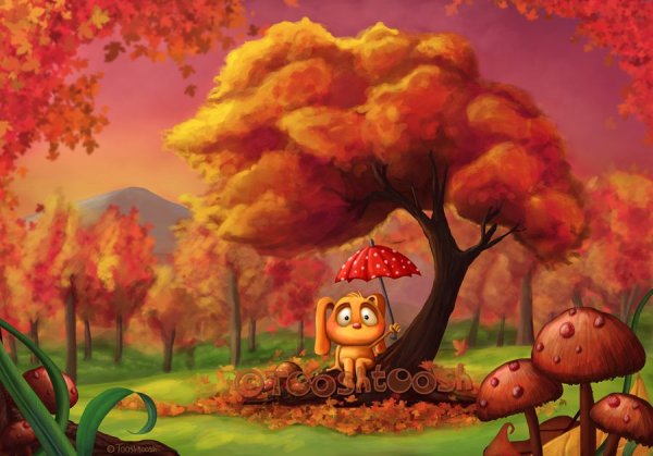 Осень мультяшный