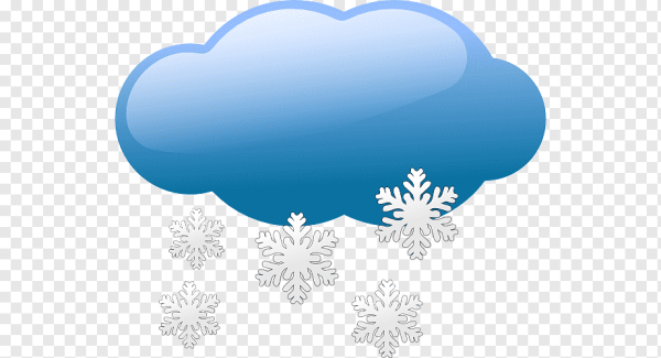 Тучка со снежинками