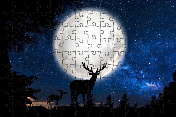 Олень и Луна