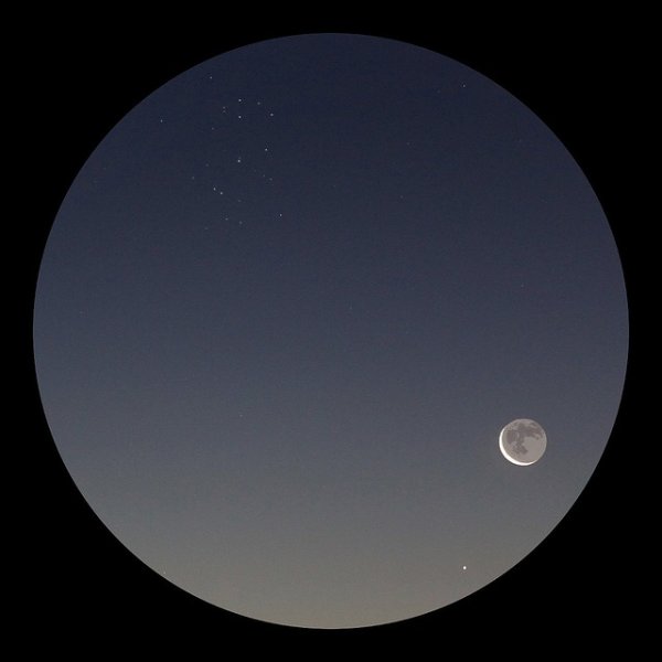 Юпитер через бинокль х10