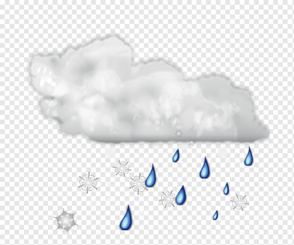 Туча с дождем и снегом