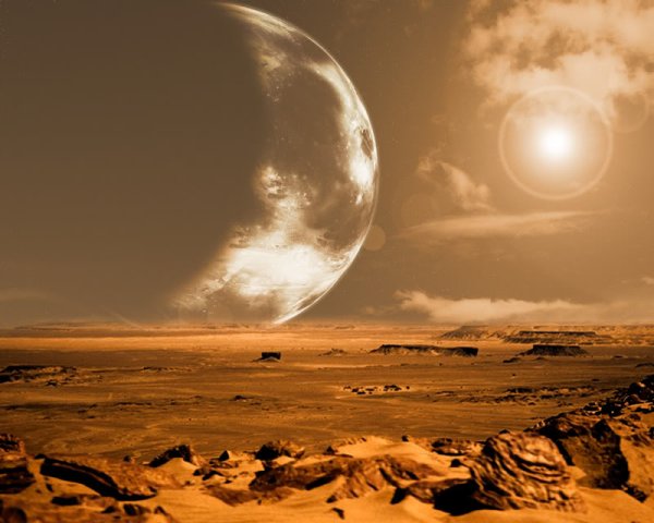 Пустыня большая Луна