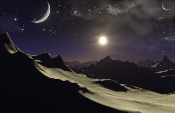 Пустыня Луна горы