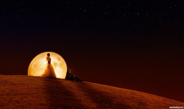 Пустыня под луной