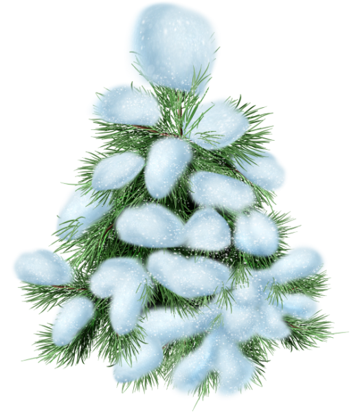 Елка в снегу для детей