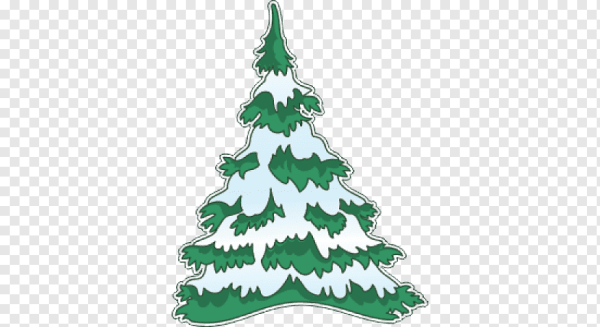 Елка в снегу рисунок