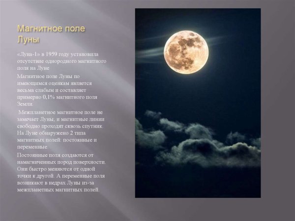 Магнитное поле Луны