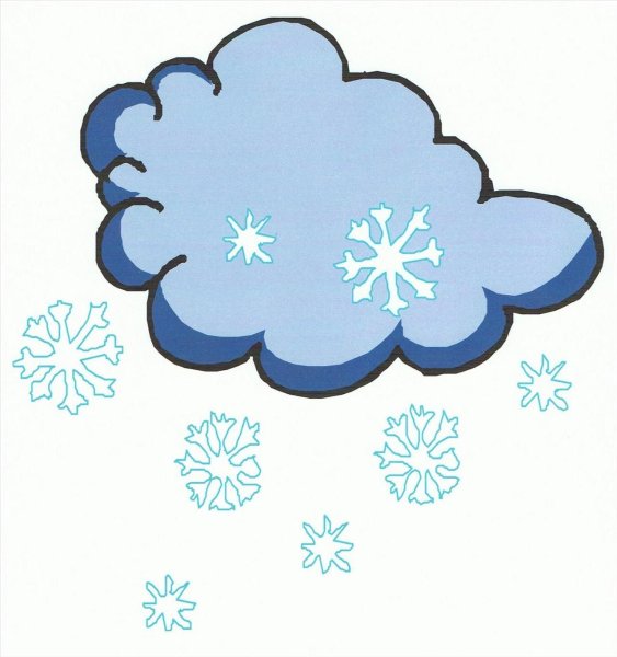 Облако со снежинками