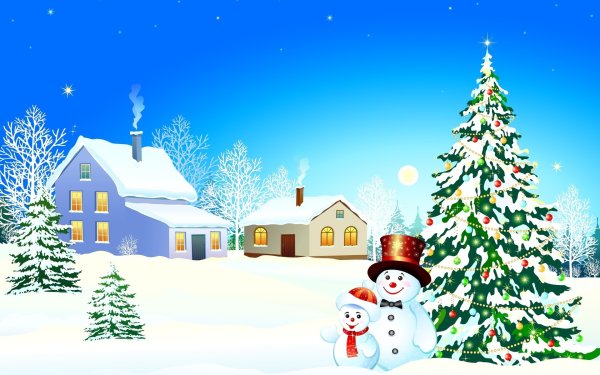 Зима мультяшная