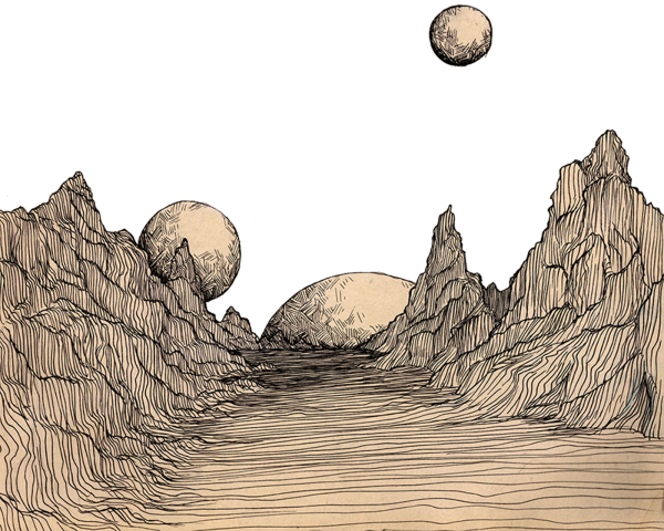 Поверхность нарисованная