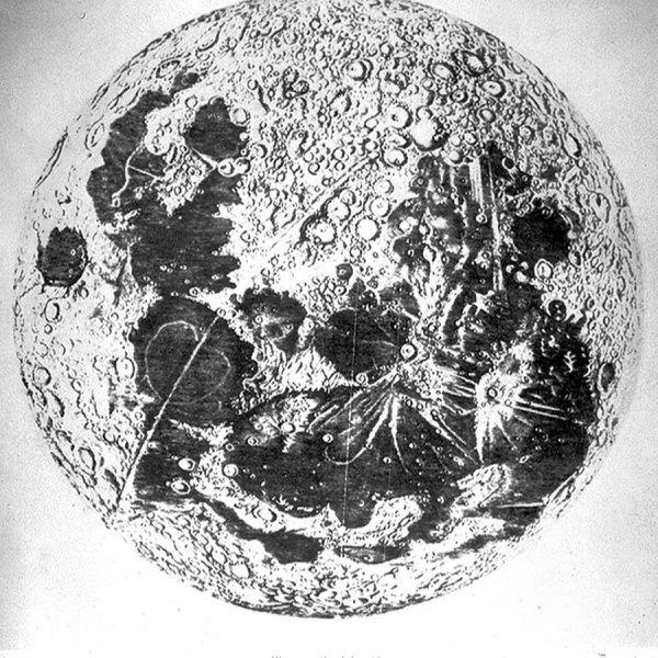 Луна гравюра