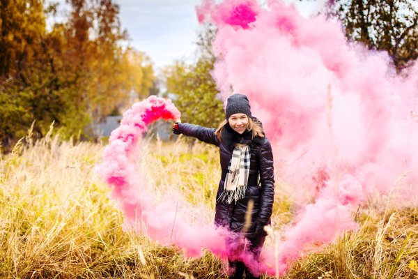 Цветной дым для фотосессии