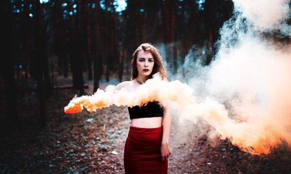 Фотосессия с дымом
