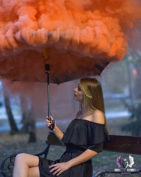 Фотосессия с дымом