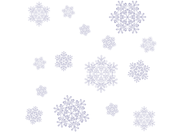 Снежинки на белом фоне