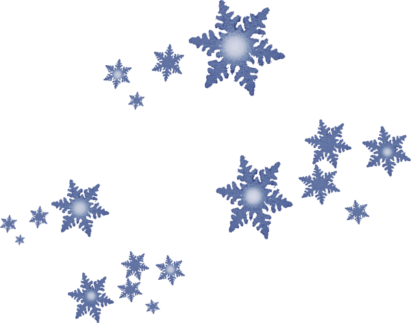 Снежинки на прозрачном фоне