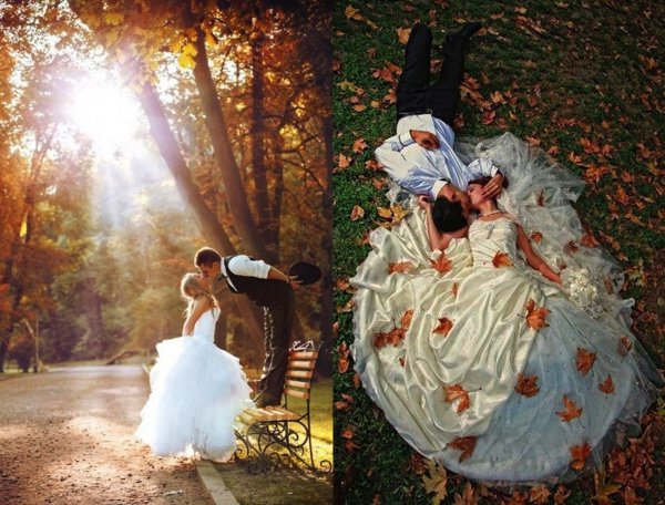 Свадебная фотосессия осенью
