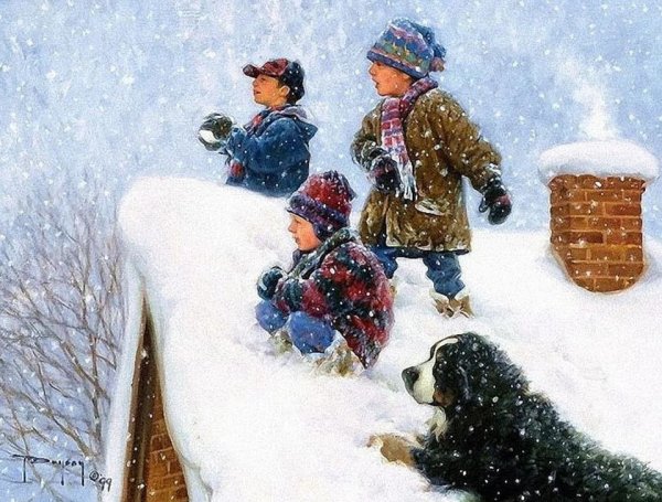 Роберт Дункан живопись зима