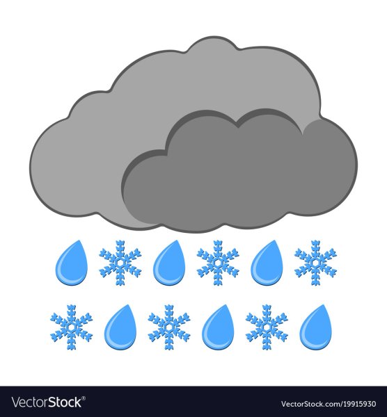 Туча со снегом