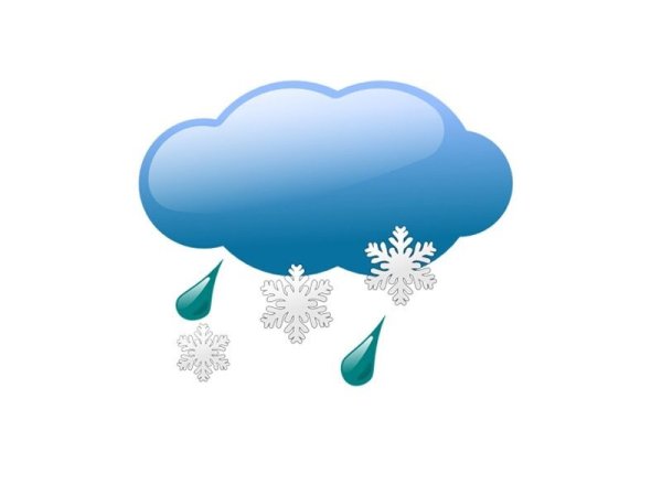 Тучка со снежинками