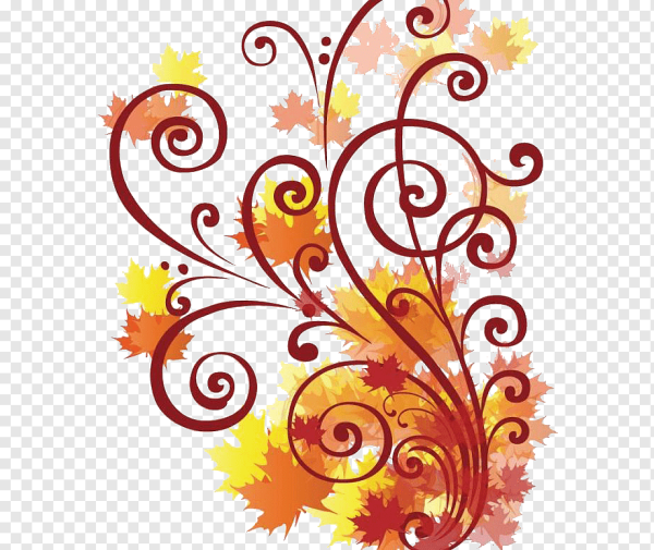 Орнамент осенние листья
