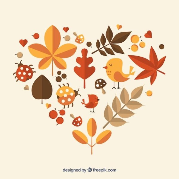 Осенние листья флэт