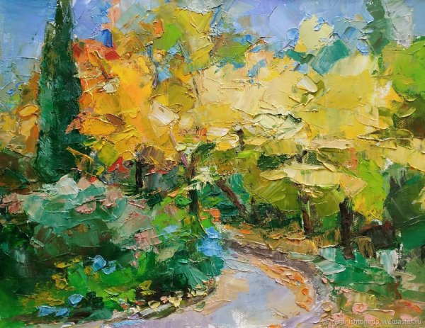 Этюды маслом. Пейзажи Соцреализм