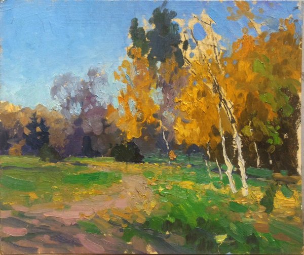 Осенние этюды маслом