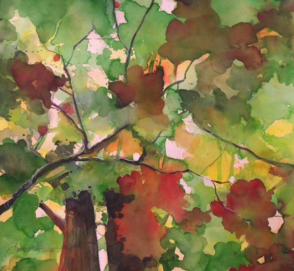 Живопись акрил гуашь Абрамцево