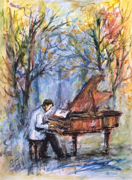 Шопен иллюстраций произведений