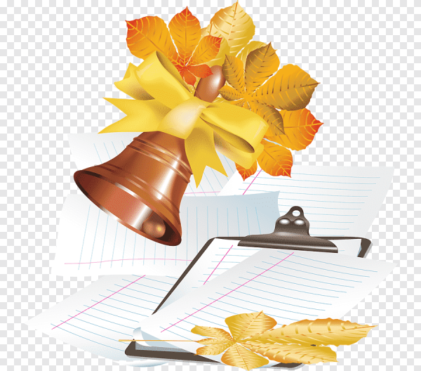 Колокольчик с осенними листьями