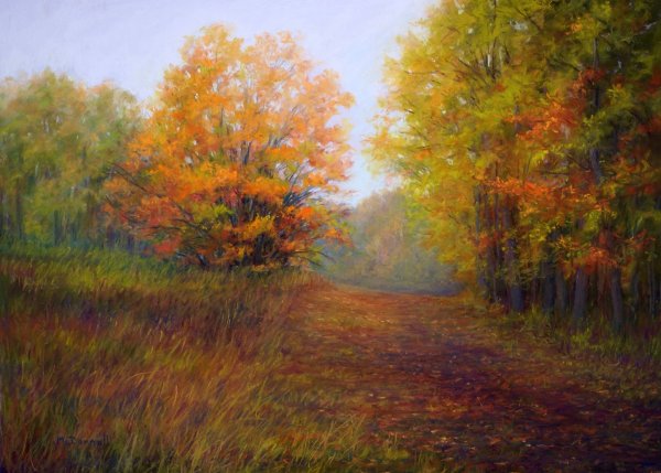 Картины Олега Буйко осень