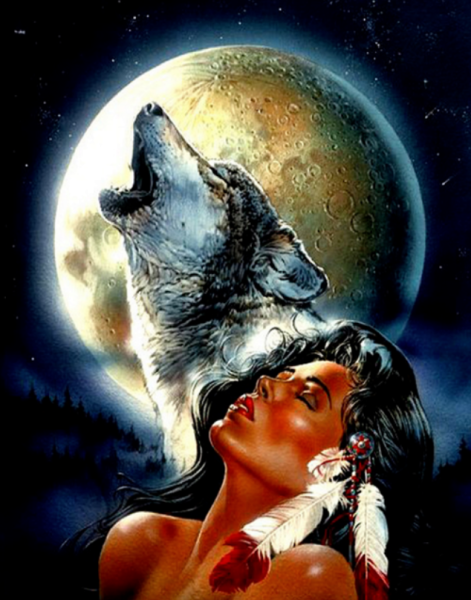 Женщина волк