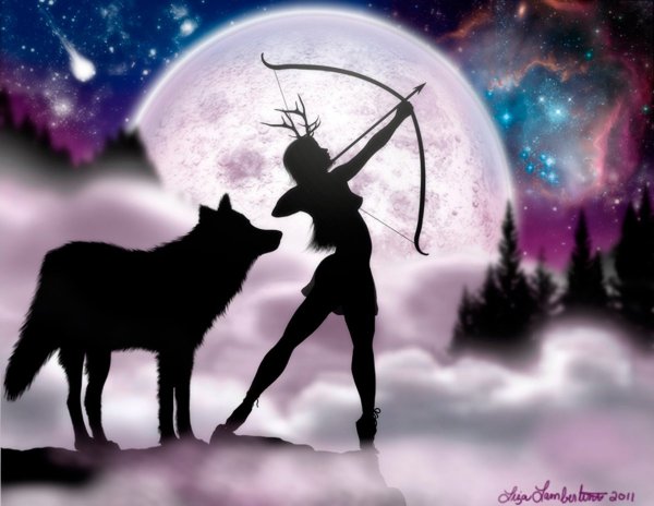 Артемида богиня Луны