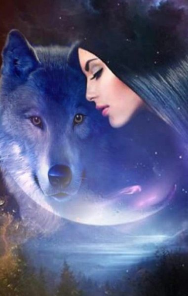 Девушка с волком