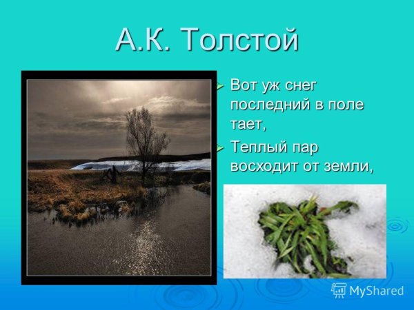 Вот уже снег последний в поле тает