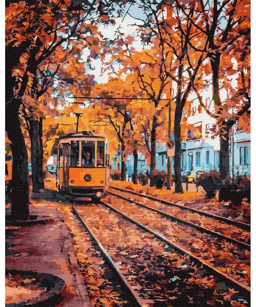 Осень трамвай в живописи