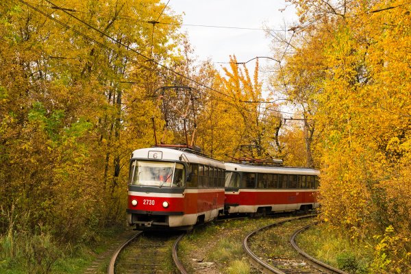 Трамвай Нижний Новгород осень