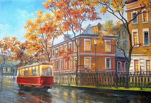 Картины Марии Гордеевой городские пейзажи