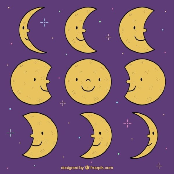 Фазы Луны для детей