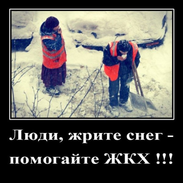 Помоги весне жри снег