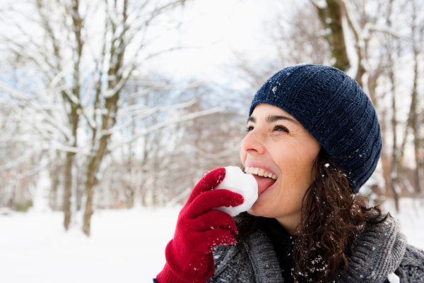 Ловить снег ртом