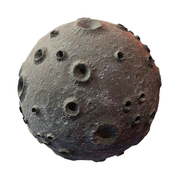 Планета с кратерами