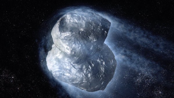 Ледяные астероиды в космосе