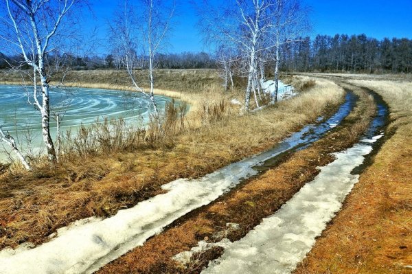 Последний снег весной