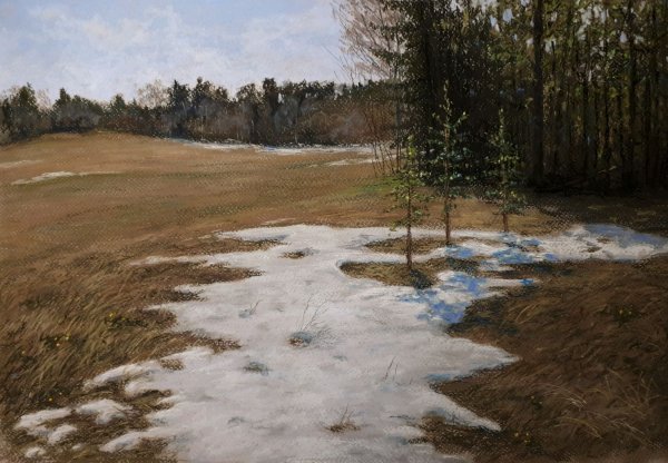 Левитан проталины